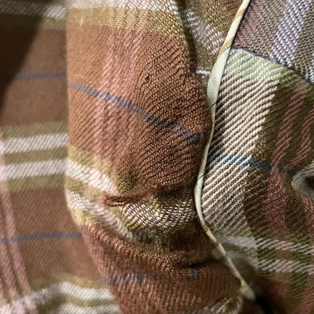 Marni Women’s Coat Peplum Plaid Flannel Size 42